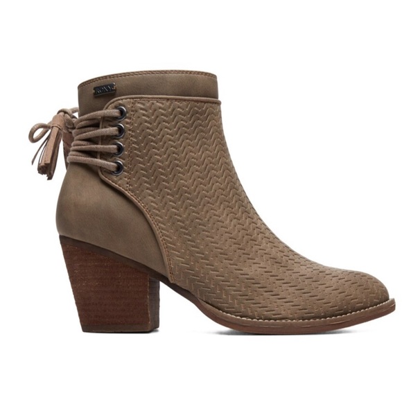 Roxy Devon Ankle Bootie, Taupe, Size 6.5 - Picture 1 of 8